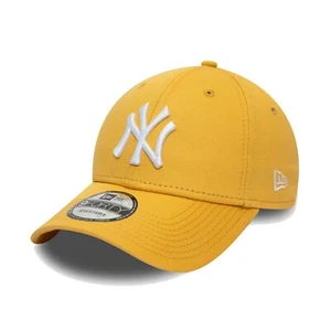New Era Cap Men's MLB NY Yankees Team Basic Yellow & White 9FORTY Adjustable Hat - Picture 1 of 4