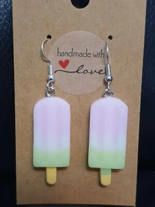 Ice Lolly Pop Ohrringe pastellfarben süß schrullig Geschenk  - Bild 1 von 1