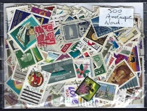 Amérique du Nord 500 timbres différents oblitérés tous pays - Imagen 1 de 1