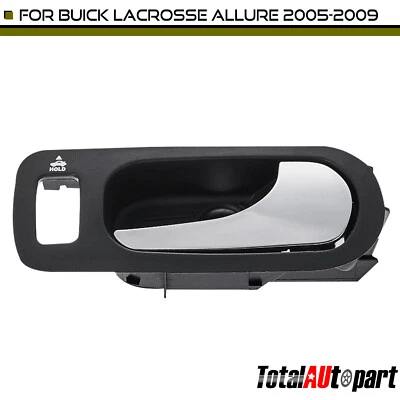 Manija de puerta interior cromada negra para Buick Allure 2005-2009 pasajero delantero derecho Foto 1 de 4