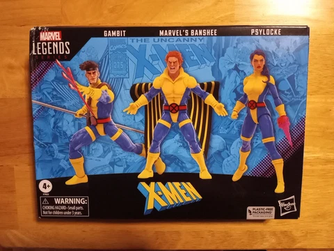 Marvel Legends 3-Pack Banshee Gambit Psylocke  X-Men NEW SEALED COMPLETE BOXWEAR Cover