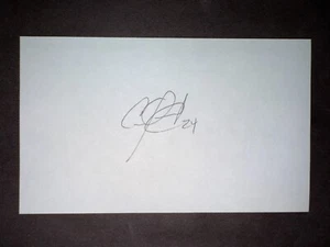 Tarjeta índice firmada 3x5 Carlos González, A's (debut 2008) (HS) - Imagen 1 de 1
