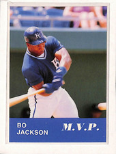 1990 M.V.P. 3 Bo Jackson Kansas City Royals Los Angels Raiders MVP