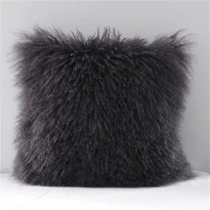 Beach Wool Pillow Plush Sofa Wool Car Cushion Pillow Wool Cushion - Picture 1 of 7