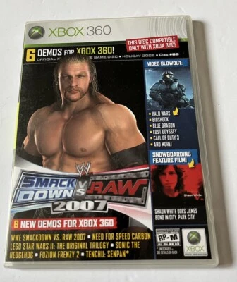 Xbox 360 Smack Down VS Raw 2007 Holiday Disc 65 / 6 Demos Complete - Image 1 of 3