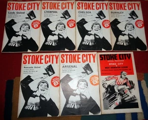 JOB LOT!! 7 VINTAGE 1966/67 STOKE CITY PROGRAMMES: CHELSEA LIVEROOL LEEDS BURNLE - Picture 1 of 13