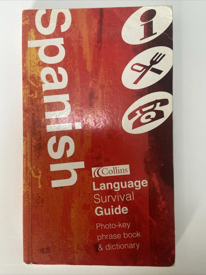 Spanish Language Survival Guide Photo-key Phrase Book & Dictionary HarperCollins - Image 1 of 3
