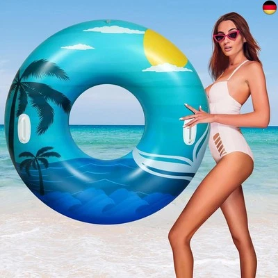 HeySplash Pool Schwimmring Erwachsene, Groß Schwimmreifen,Aufblasbar  - Bild 1 von 4