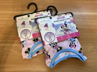 New Little Girls Disney Minnie Mouse Thermal 2 Piece Baselayer Set 4T, 5T - Image 1 of 4