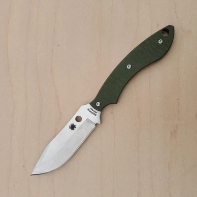 SPYDERCO STOK FIXED KNIFE 2.95" SS BLADE G10 HANDLE BOLATRON SHEATH FB49GPOD - Image 1 of 4
