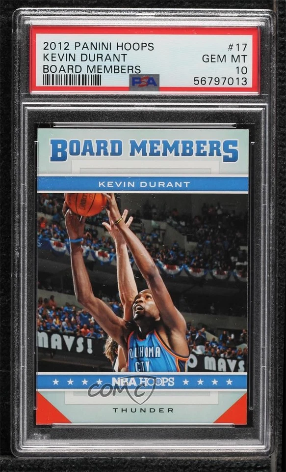 2012-13 NBA Hoops Board Members Kevin Durant #17 PSA 10 GEM MT - Image 1 of 2