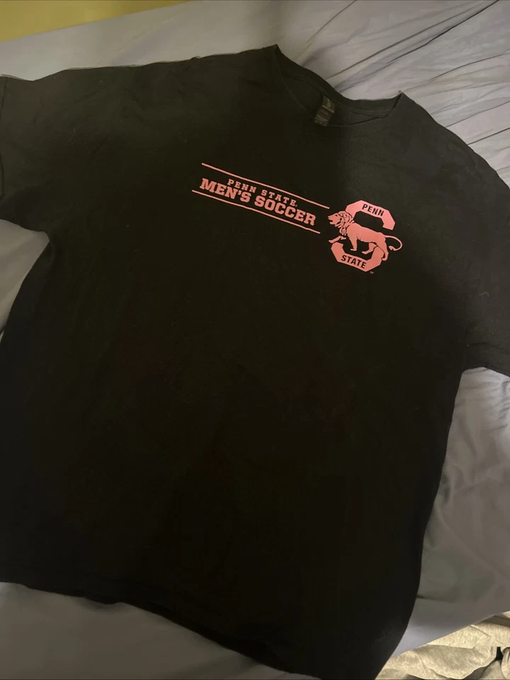 Penn State Men’s Soccer XL Gildan T-Shirt Throwback Match 2024-2025 Student Gift - Image 1 of 1