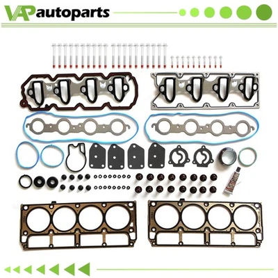 Fits Chevrolet Silverado 1500 5.3L 05-2009 Head Bolts Kit & Head Gasket Set - Image 1 of 4