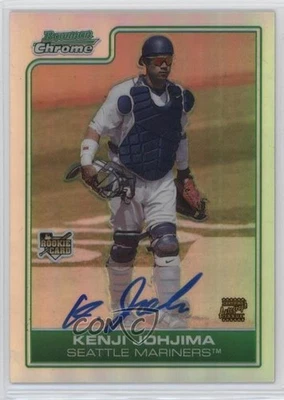Bowman Chrome Refractor 2006/250 Kenji Johjima (autografiado) #219 Rookie RC Foto 1 de 2