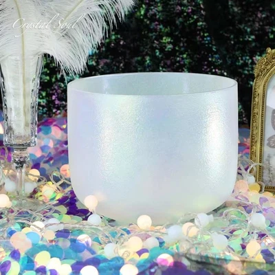 Crystal Soul Crystal Singing Bowl 432Hz Moonstone Raw Ore with Accessories - Image 1 of 4