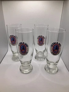 Juego de 4 vasos de cerveza Hinano Tahití Pilsner niña polinesia Tiki Bar - Imagen 1 de 4