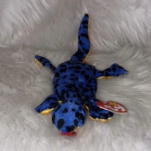 Vintage 1995 TY Beanie Babies Lizzy The Lizard #4033 NUOVO - Foto 1 di 9