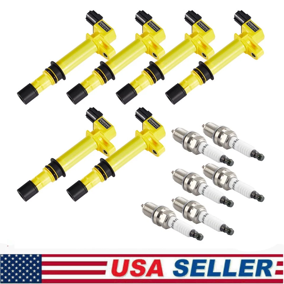 6 Pack For 2005-2008 Jeep Grand Cherokee 3.7L V6 Ignition Coil and Spark Plug - Image 1 of 4