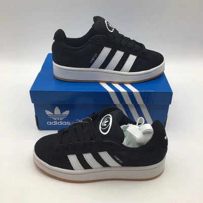 Adidas Campus 00s J Niños Negro Blanco Suela de Goma Zapatos de Skate HQ6638 Talla 4 EE. UU. Nuevos Foto 1 de 4