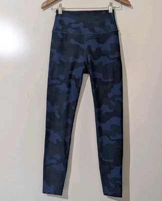 Splits59 Azul Camuflaje 25" Tiro Alto Entrenamiento Yoga Leggings Pequeños con Foto 1 de 4