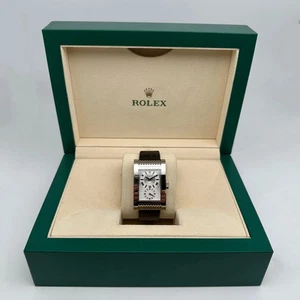 Montre homme Rolex Cellini Prince 5441 or blanc 18 carats cadran argent remontage manuel - Photo 1 sur 6