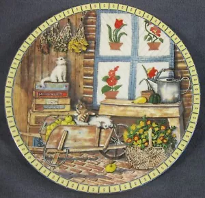 Piatto da collezione APPLE ANTICS Cozy Country Corners Hannah Hollister Ingmire 1991 - Foto 1 di 5