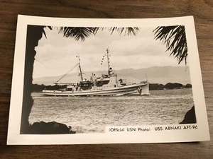 Vintage Official USN Photo - USS ABNAKI AFT-96 - Picture 1 of 1