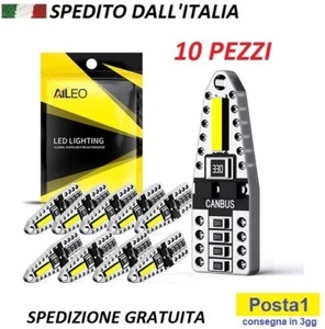 Luci auto T10 Led Canbus W5W lampadine a Led 168 194 2SMD . 10 Pezzi - Foto 1 di 8