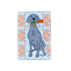 Weimaraner Dog and Rose Magnet Handmade Valentines Day Gift Holiday Home Decor