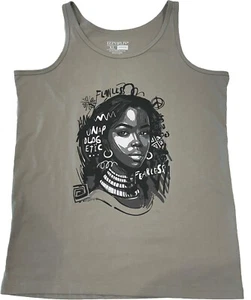 Unapologetically Fearless Tank Top, Izzy and Liv, Sage Green, Youth XL - Picture 1 of 4