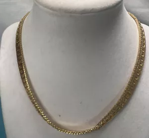 Collar de colección Napier tono dorado grueso cuello de eslabón 17"" C490 - Imagen 1 de 6