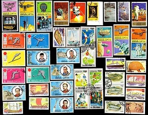 100 All Different  OMAN  STAMPS - Picture 1 of 2