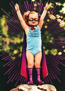Funny HAPPY BIRTHDAY Card FOR GIRL, You Go Super Hero Kid by Avanti + Envelope - Picture 1 of 5