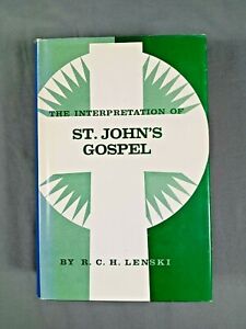 VG+ Interpretation of St John's Gospel by R C H Lenski Augsburg 1961 HCDJ