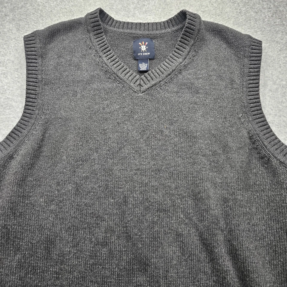 Chaleco tejido gris XL de Ivy Crew para hombre Foto 1 de 4