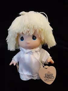 Precious Moments Hi Babies First Communion Doll Blonde White Dress & Veil  TAG - Picture 1 of 3