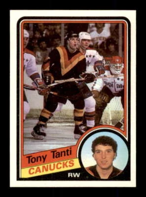 1984-85 Topps #141 Tony Tanti NM/NM+ Canucks 245465 - Image 1 of 2
