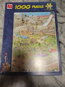Jan van Haasteren 1000 Piece Jigsaw Puzzle OLYMPICS Comic Sports. Complete - Picture 1 of 8
