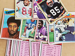 1977 TOPPS FOOTBALL TRADING CARDS YOU PICK 1-270 FREE SHIPPING