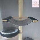BLACK & SILVER SHERPA Pet Cat Bed Replacement for Natural Paradise Wall Cat Tree
