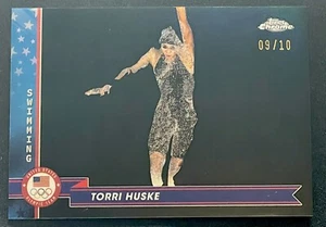2024 Topps Chrome U.S. Olympic Swimming - #170 Torri Huske /10 Black Refractor - Bild 1 von 4
