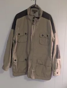Vintage CLEARWATER OUTFITERS Adventure Jacket MEN SIZE XXL Beige Safari Barn - Picture 1 of 6