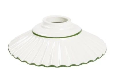 Ceramica per lampadario a sospensione ricambio sostitutivo BORDO VERDE 20 CM - Immagine 1 di 2
