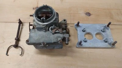 VINTAGE HOLLEY 2BBL CARB R 3262 FOR 1965-1969 AMC JEEP WITH ADAPTOR TO SB CHEVY Foto 1 de 4