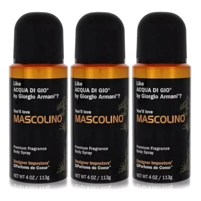 Parfums De Coeur Bod Man Mascolino аромат спрей для тела для мужчин 4 унц - 3 упаковки - Изображение 1 из 3