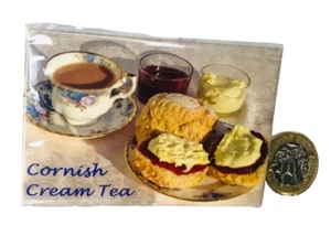 Fridge Magnet Cornwall Cornish Cream Tea Collectable Vintage ra - Picture 1 of 3