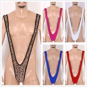 Herren Bodysuits Wrestling Singlet Jockstrap Trikot Ausbuchtung Beutel Tangas Overalls - Bild 1 von 33
