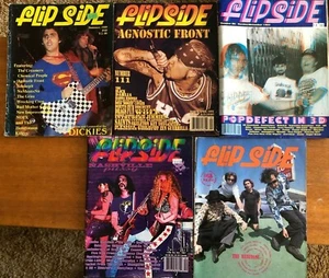 FLIPSIDE Magazine X 5 Issues, Punk, Hardcore, NOFX, Dickies, Agnostic Front SOIA - Picture 1 of 7