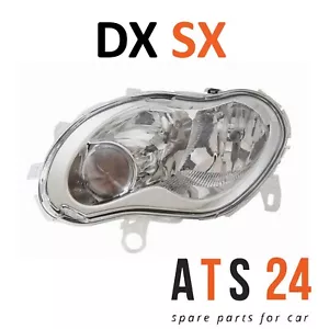 COPPIA FARI FANALE PROIETTORE ANT DX SX SMART FORTWO DAL 04-2002> AL <2006 H7-H1 - Bild 1 von 3