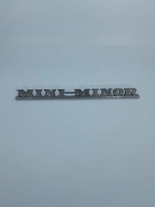 Vintage Classic Austin Morris Minor Mini Name Plate Badge  - Bild 1 von 8